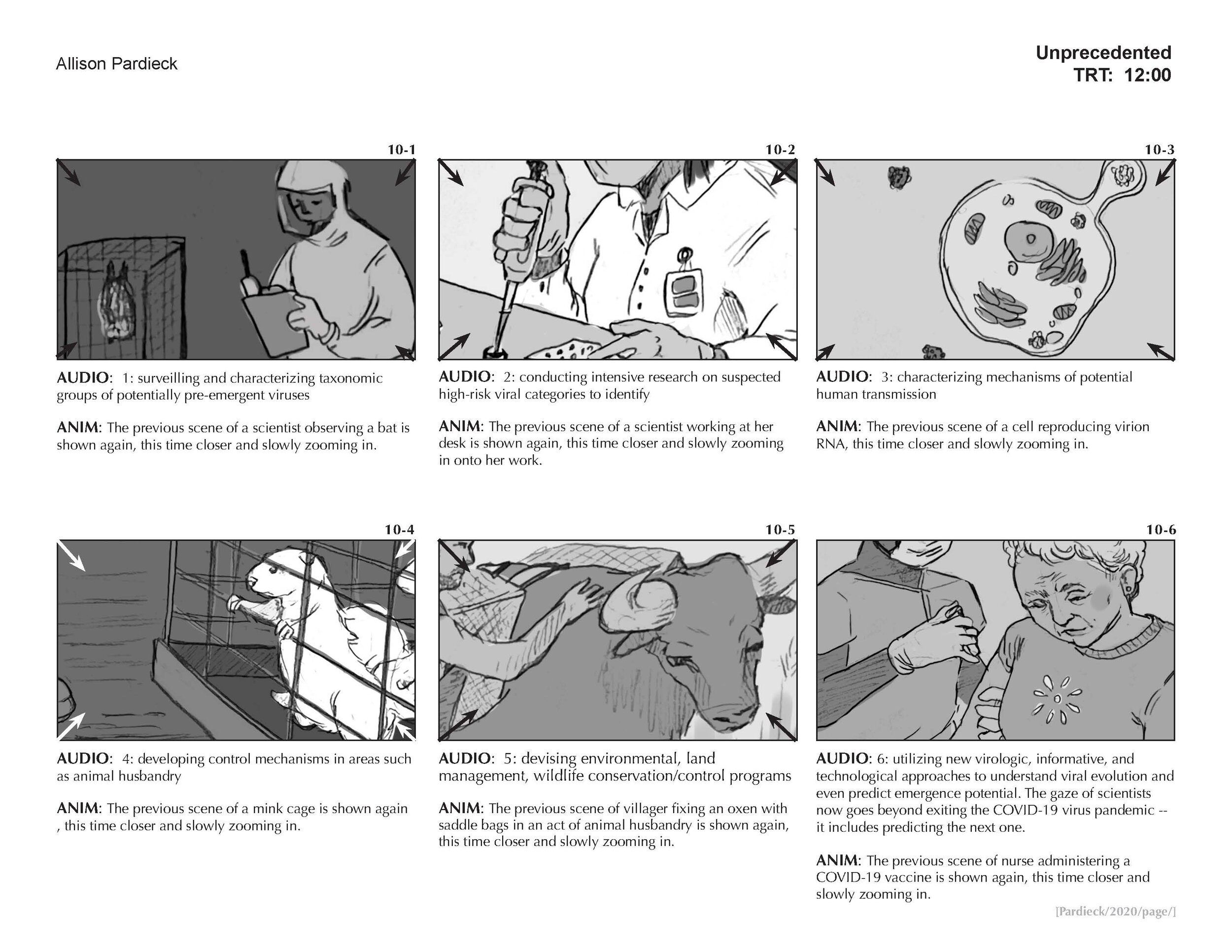 "Unprecedented" Storyboard (page 10)