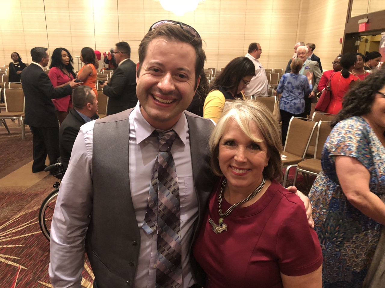 Greg with New Mexico Governor Michelle Lujan Grisham