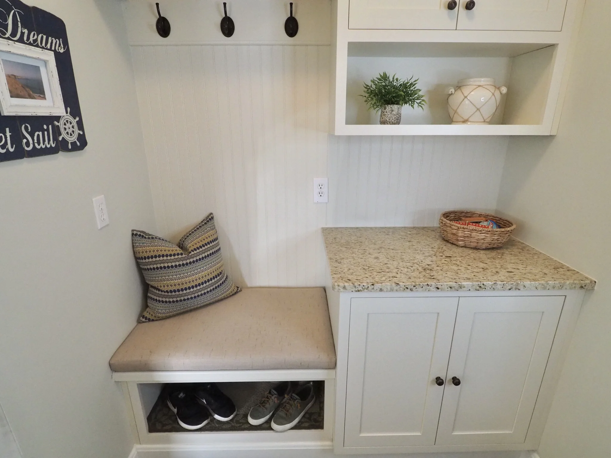 The perfect cushion to finally complete our mudroom!