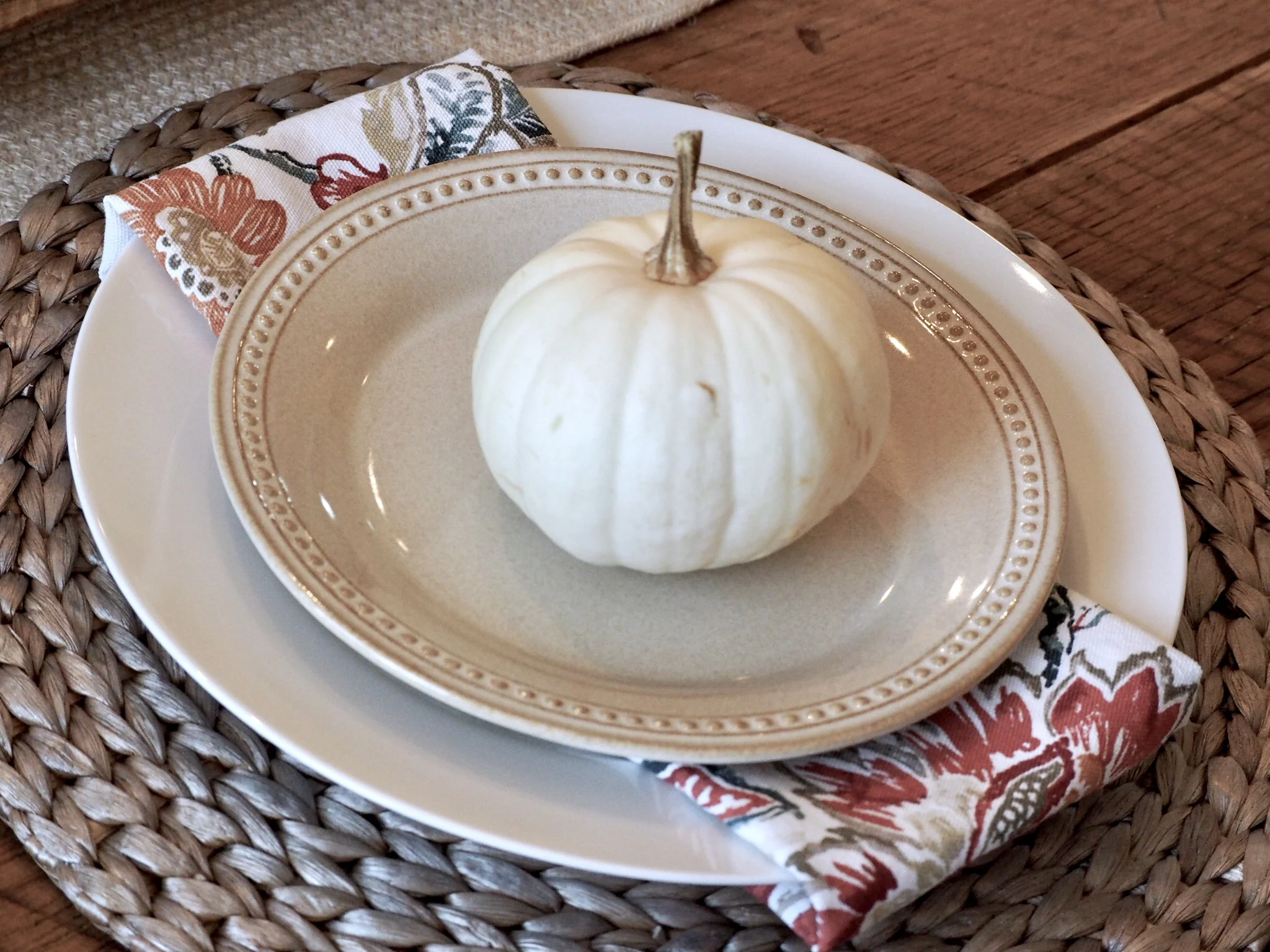 Another way to style the plates.