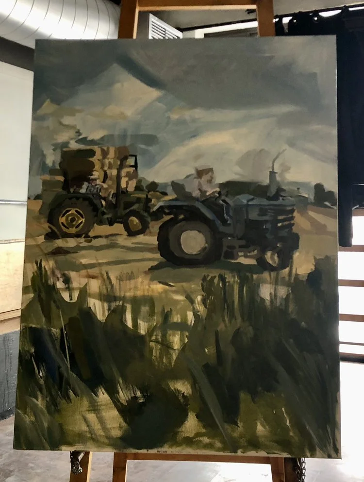 Boy and Tractor by Avery Riley McKay