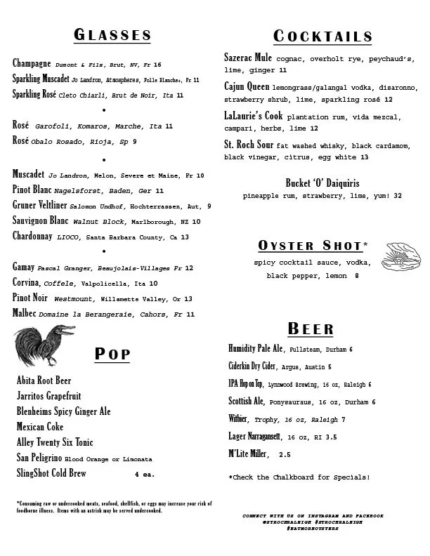 Oysters, Seafood and Cajun Restaurant/St. Roch Downtown Raleigh