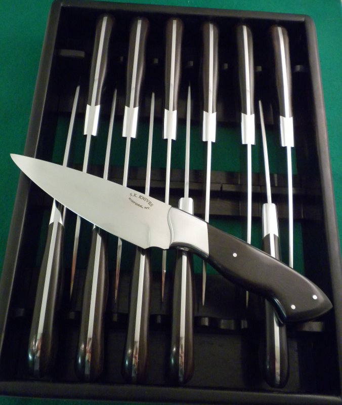 Custom hand made Damascus steel hunting Skinner knives lot of ten 10 SK 212