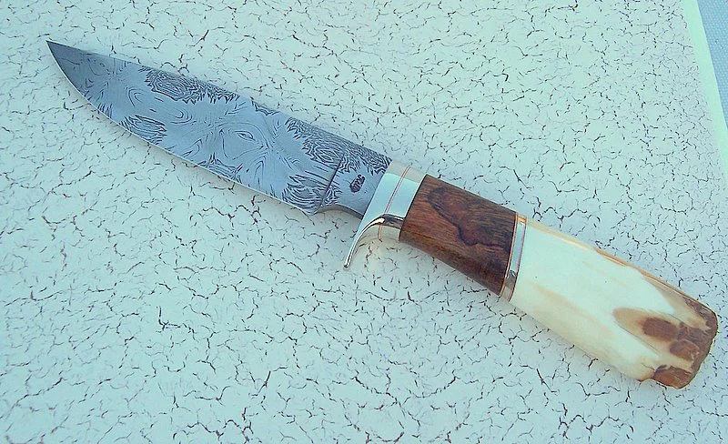 "Starburst" Mosaic Damascus Hunter