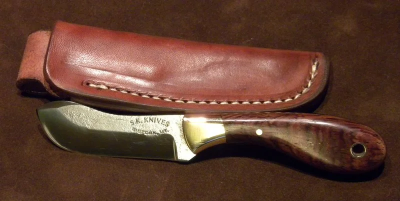   My Medium Bull Nosed Skinners are a great skinning tool. They are small and compact measuring just 6" OAL. They have a 2 3/4" deep bellied blade that is suitable for skinning even the largest of big game animals.  