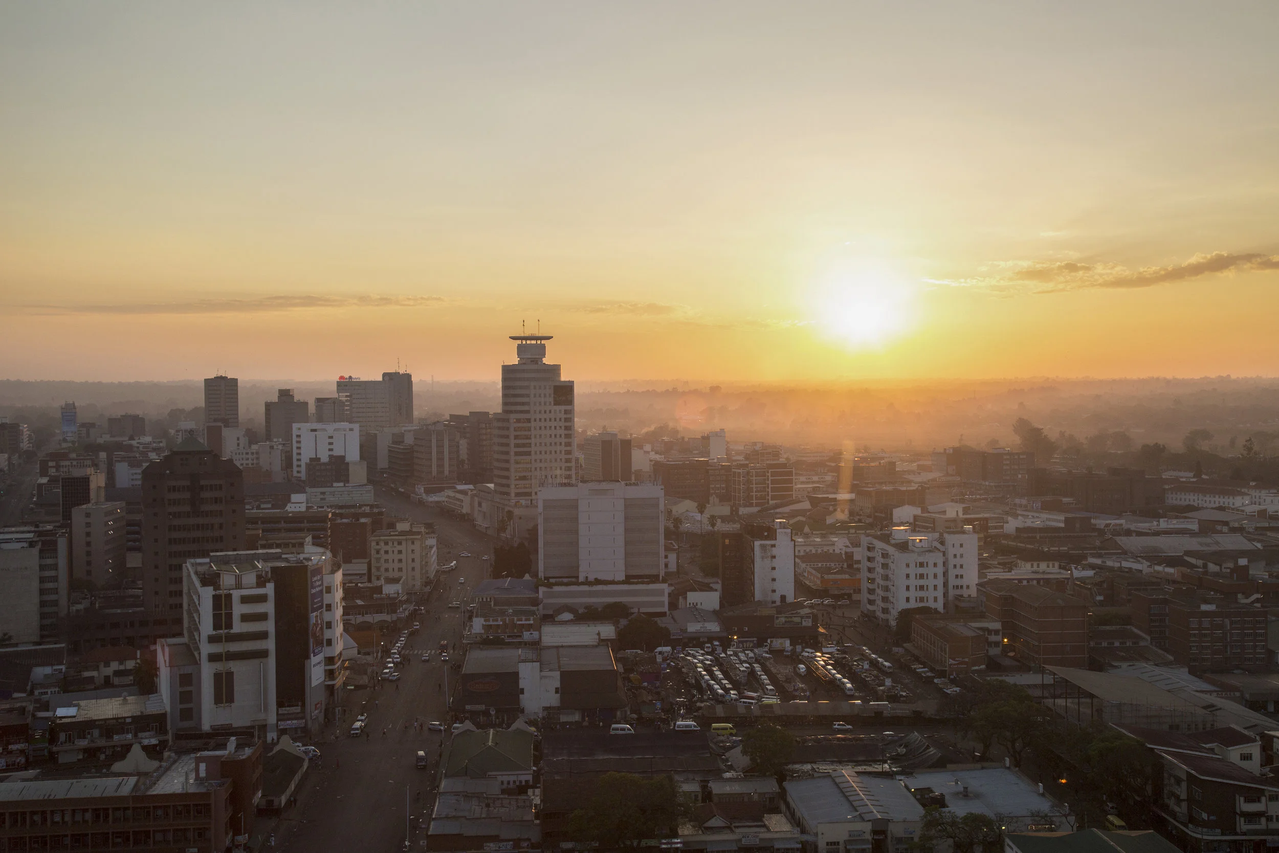 November 3, 2017 - The sun rises over Zimbabwe’s capital city, Harare. - For UNDP