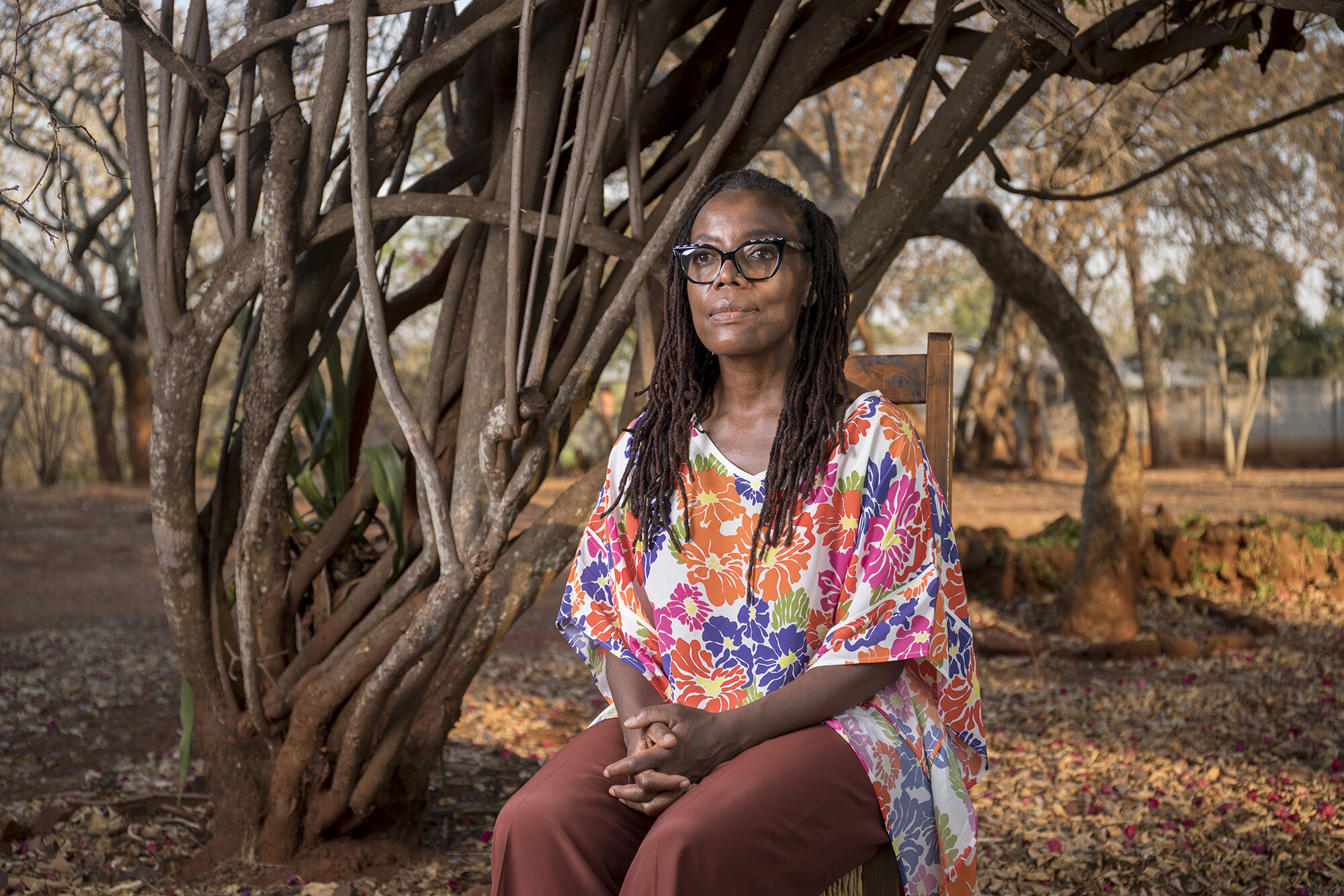  A portrait of Tsitsi Dangarembga at her home in Harare, Zimbabwe. Tsitsi has been shortlisted for the 2020 Booker Prize.  - For The New York Times  