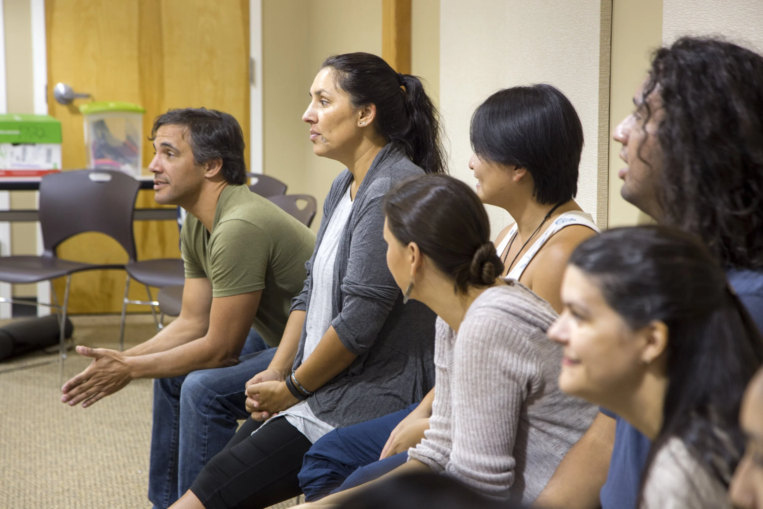 From left, Rob Vestal, Jen Bobbiwash, Thao Nguyen, DeLanna Studi, Felix Ortiz Cruz, and Sara Elizabeth Burkey.