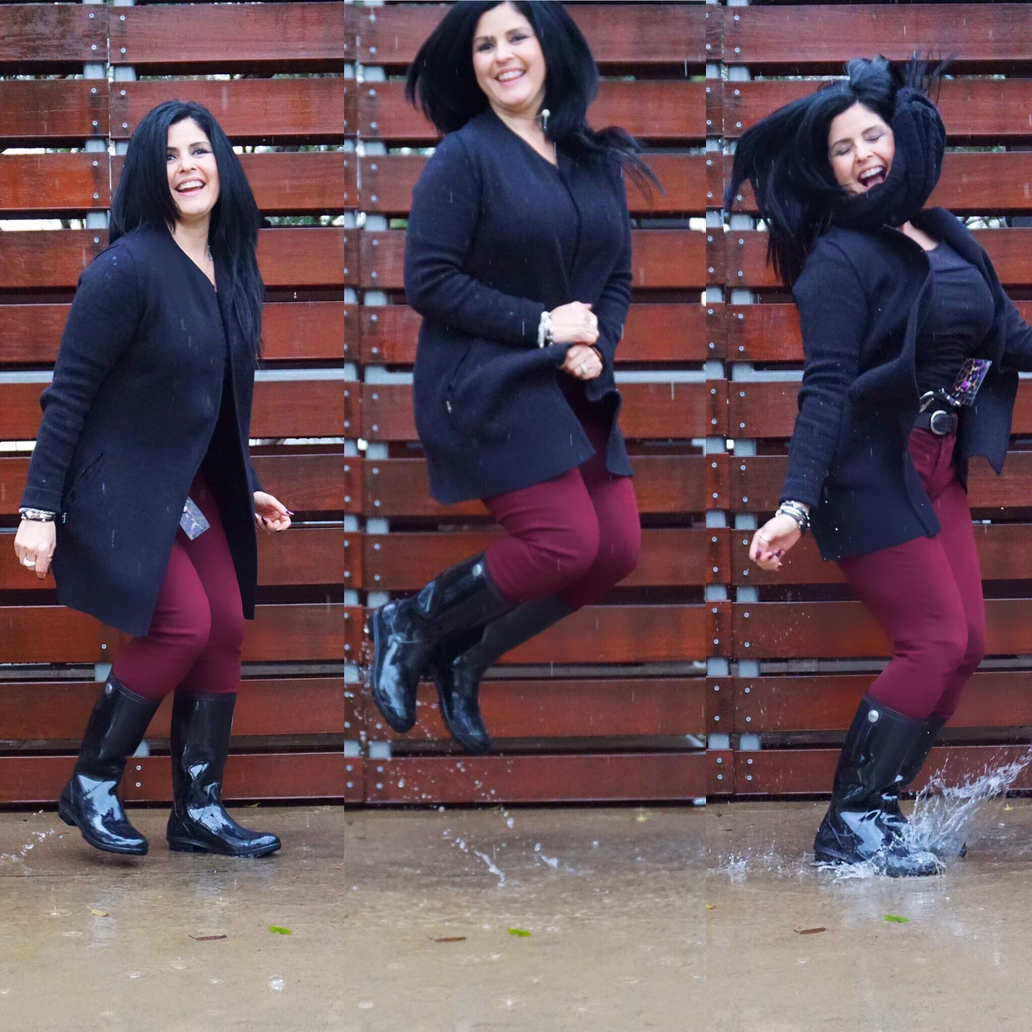 ugg rain boots outfit