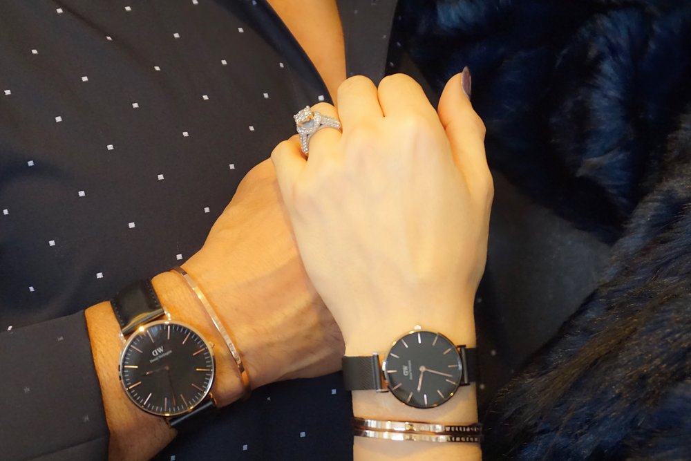 Preparing for the New Year His & Hers Gold DW — Is How We Wear It