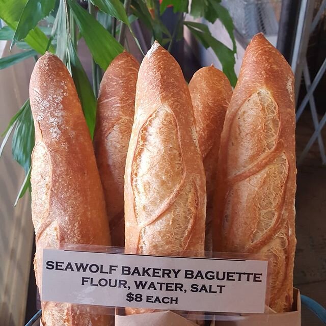 They are still warm when they get here! @seawolfbakers baguettes now available at the shop. Limited supply daily. Call to reserve
206.467.6328