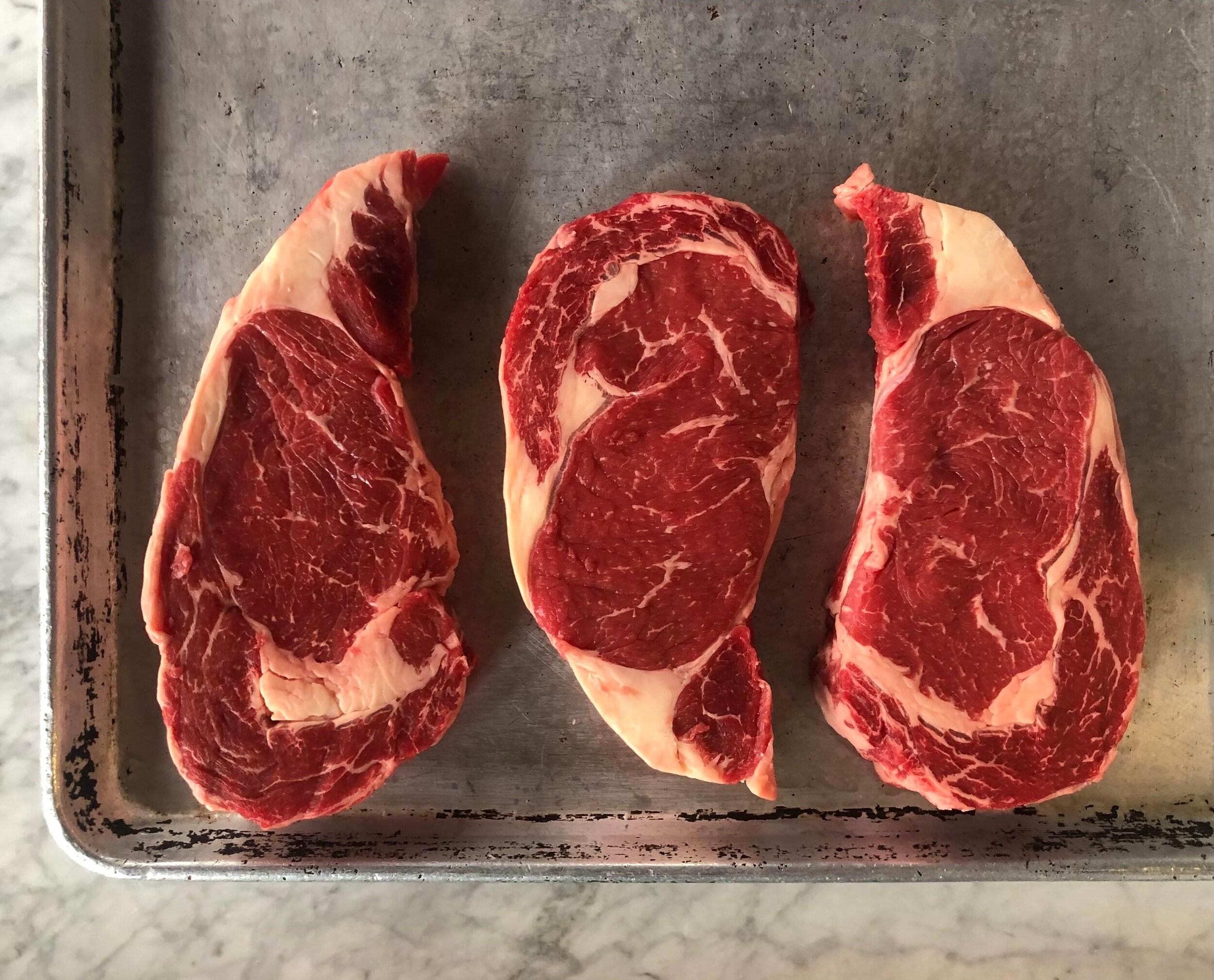 Beef Steak Basics : Cote de Boeuf, Ribeye, and NY Strip — Rain Shadow Meats