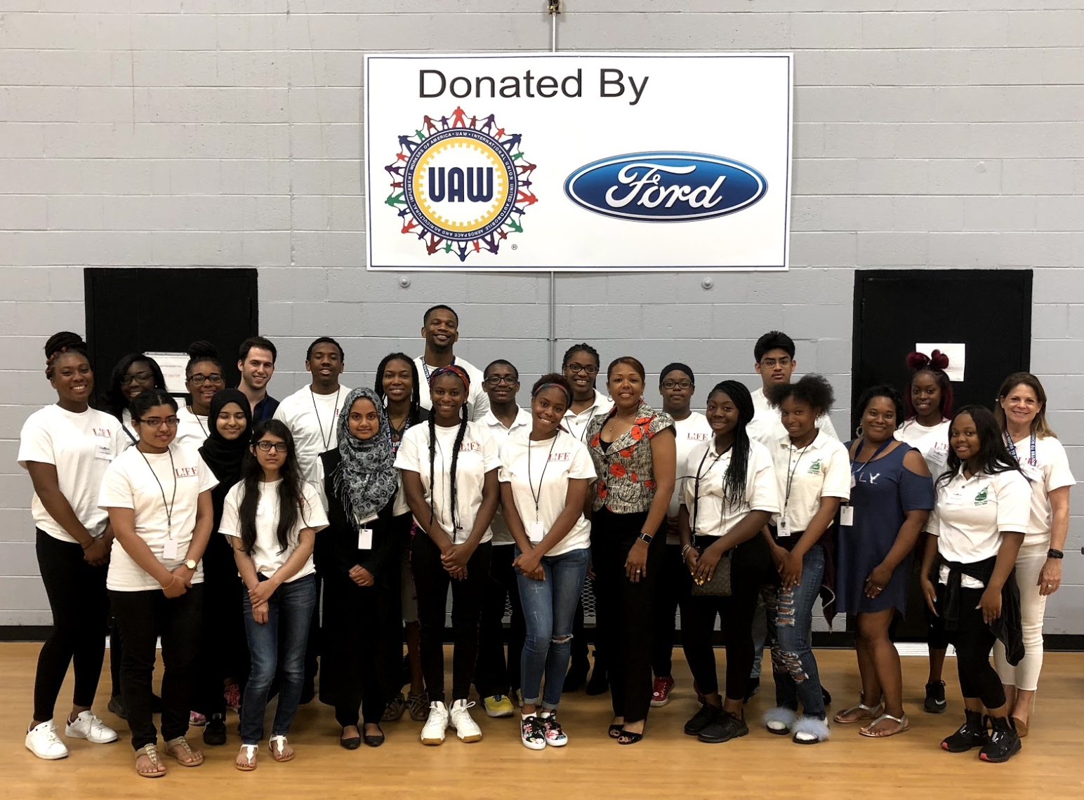 Angelique Peterson Mayberry, Manufacturing Business Office Analyst/ Women in Manufacturing Community Liaison, Ford Motor Co., VP Detroit Public Schools Community District visits Excellence Corps