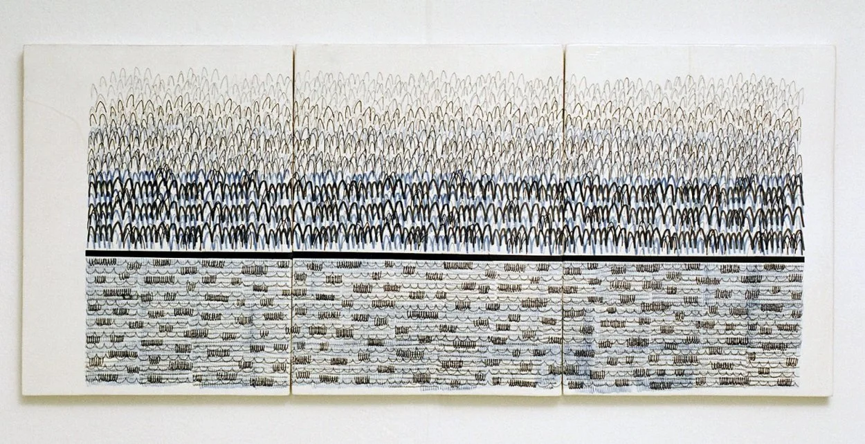 'The Bush', multi-fired 3 tile panel, 2004.