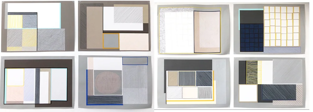 Collage drawings
