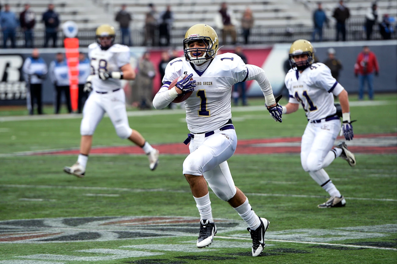 Blue Tisdale, of Bowling Green High School, runs a touchdown during the KHSAA State Championship. | Dec. 8, 2013 | Bowling Green, Ky.