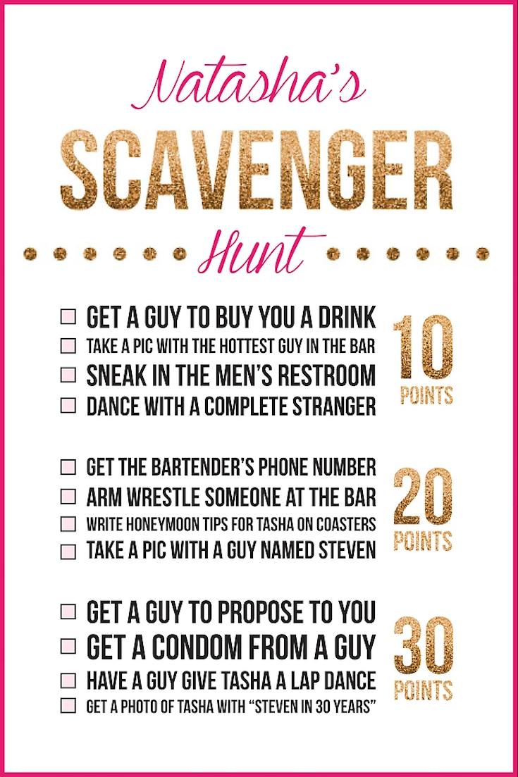 Bachelorette Party Game | Freelance
