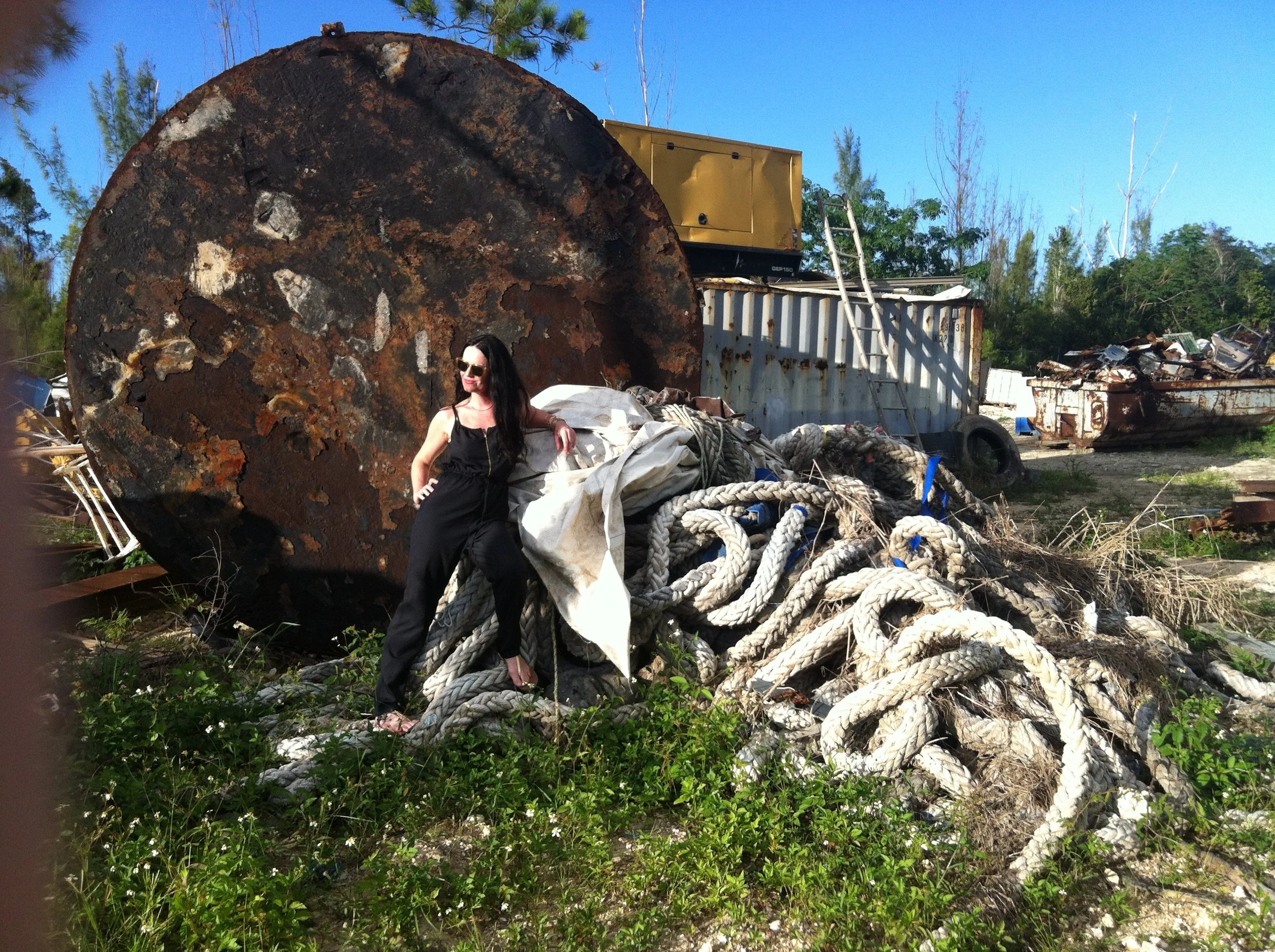 Finding treasure on the island wasn't tough! Junkyards and abandoned lots provided lots of inspiration and good props!
