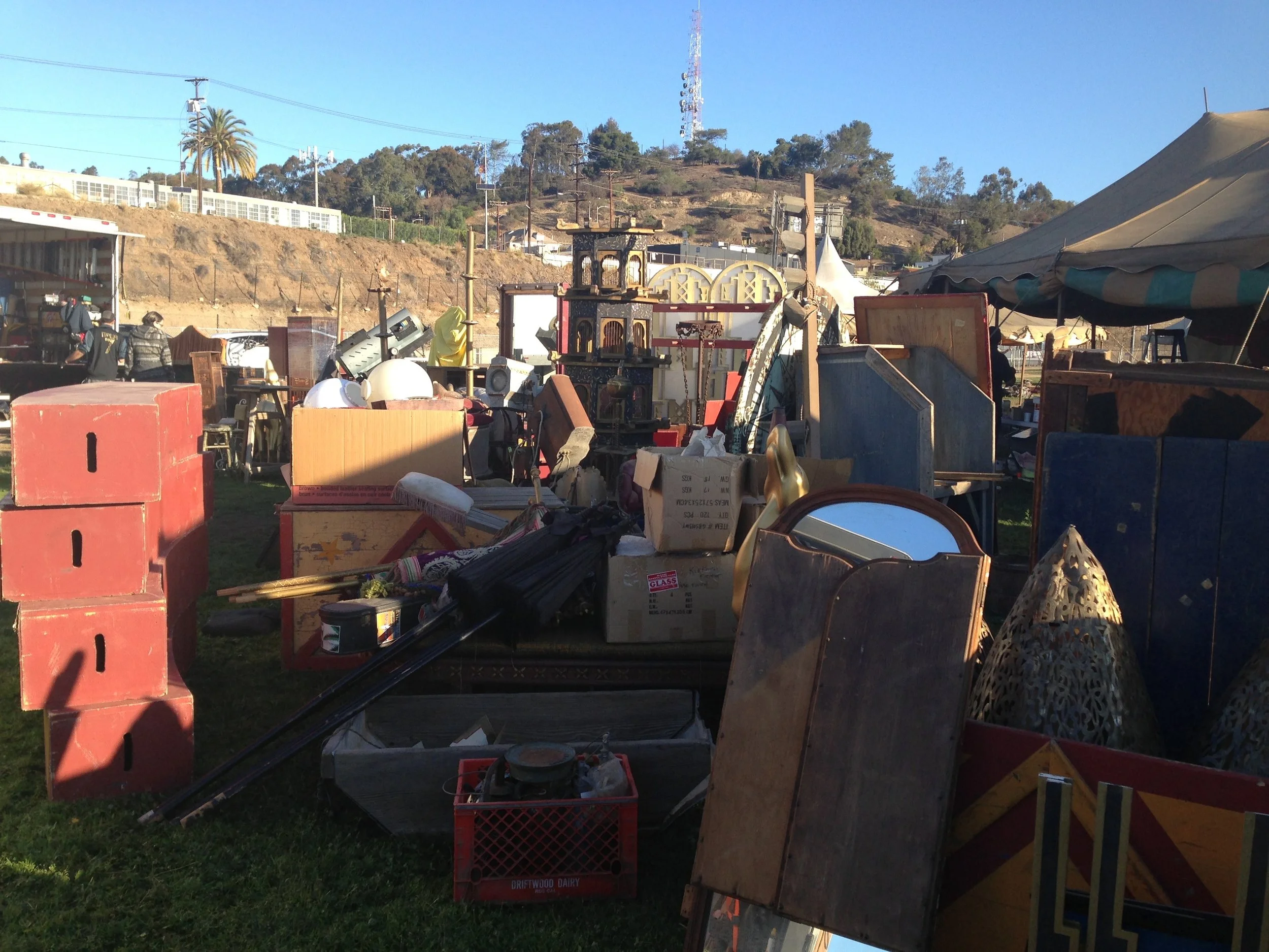 Six five ton trucks full of props. Feeling overwhelmed.