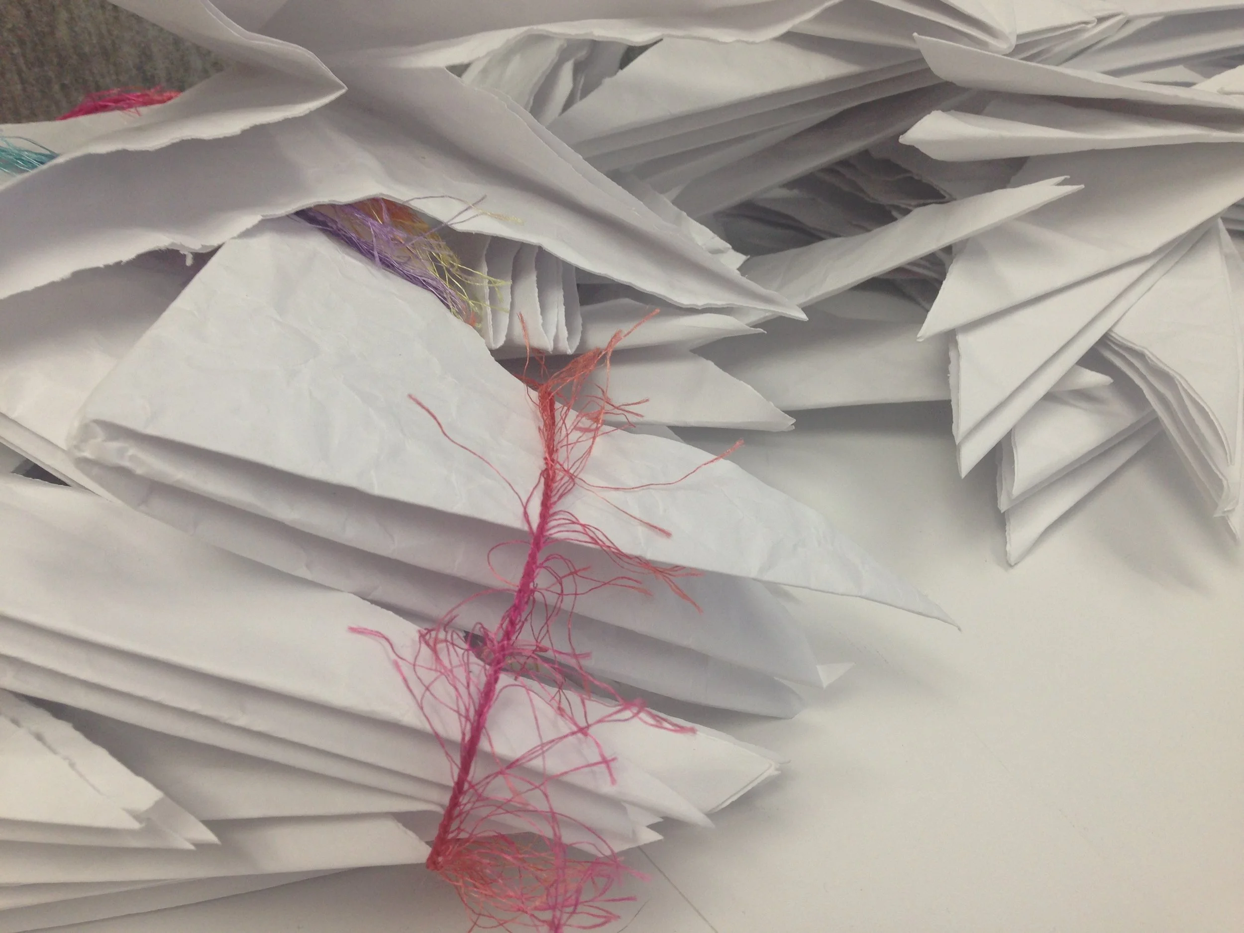 Paper tests and origami folding techniques took more patience and one too many papercuts. By the weekend our hands were in shreds! 