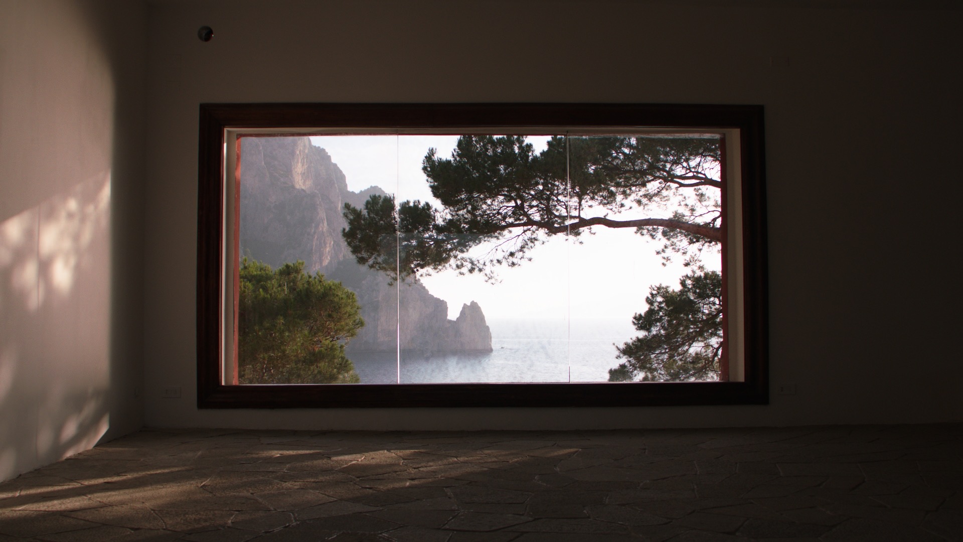 The windows are built in size and position to frame the beauty of the outdoors.