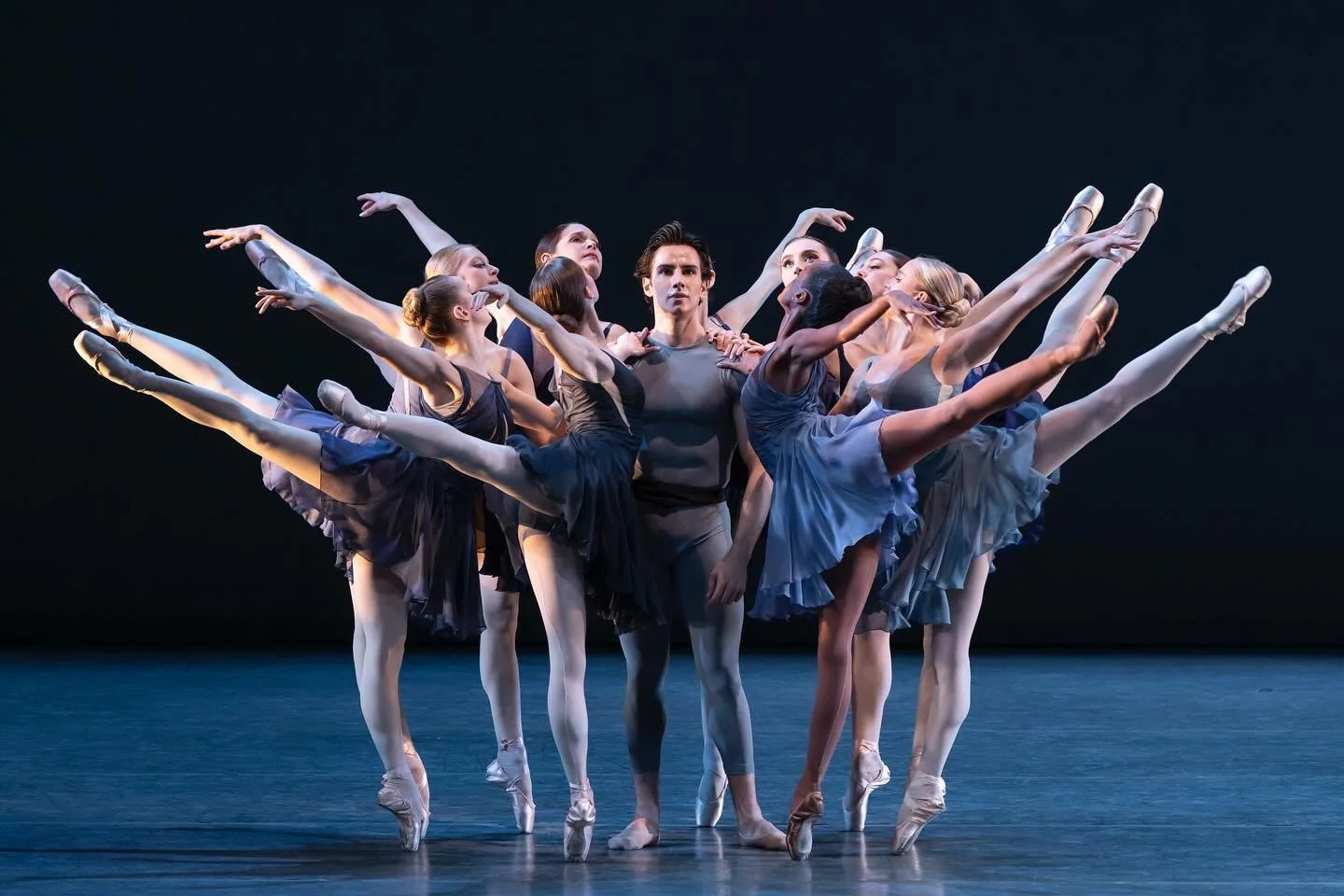 @nycballet shot for @nytimes 
Tiler Peck&rsquo;s &ldquo;Concerto for Two Pianos&rdquo; and Caili Quan&rsquo;s &ldquo;Beneath the Tides&rdquo;
:
🙏🏻✨ @lauraoneillnyc 
:
@tilerpeck @caili.quan 
@roman.julian.mejia @mira_nadon @dancerdude56 @saramearns
