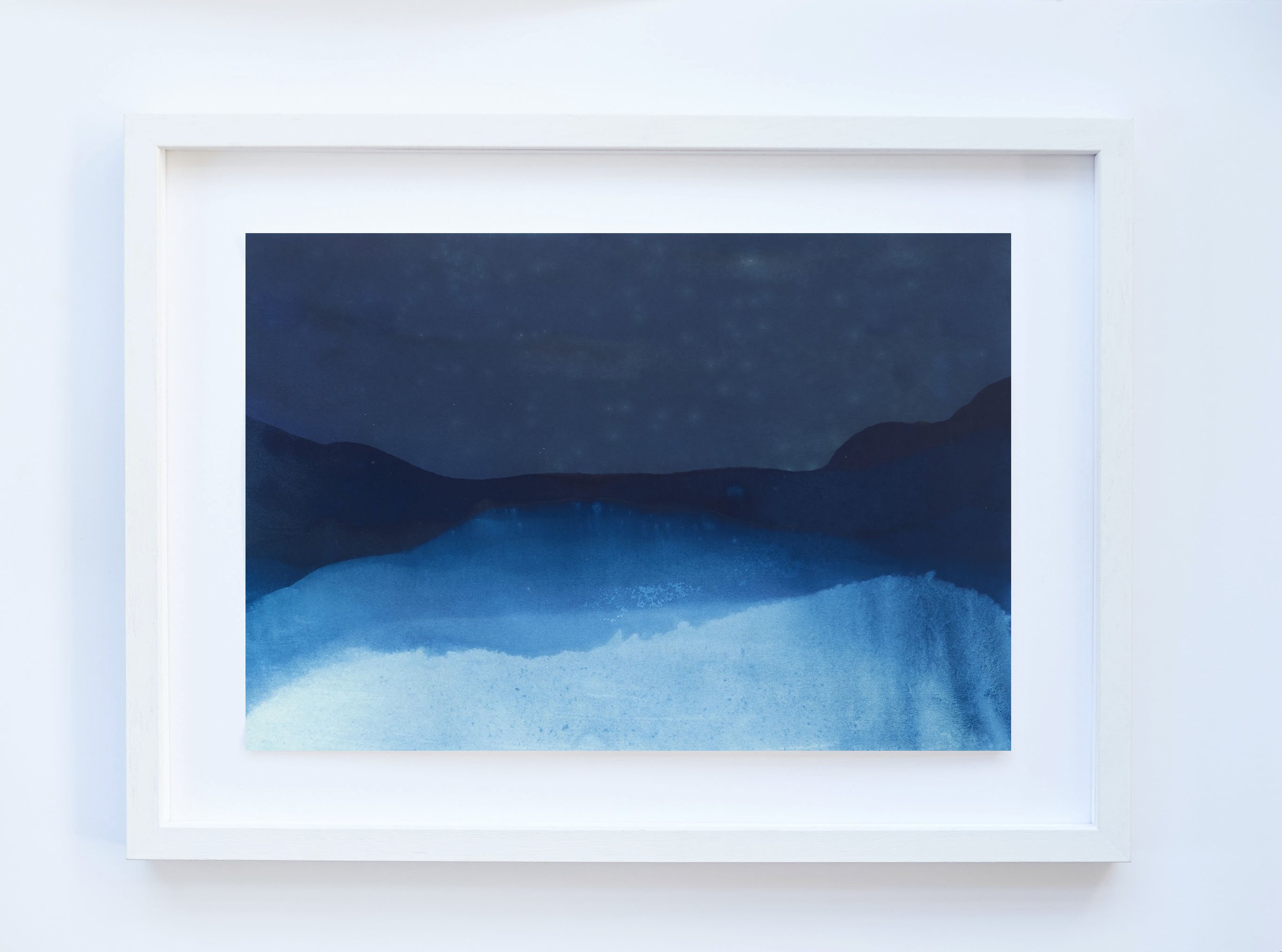  IL-Helford-2020-001 Cyanotype on paper  Print 12x18in  Framed 17x23in 