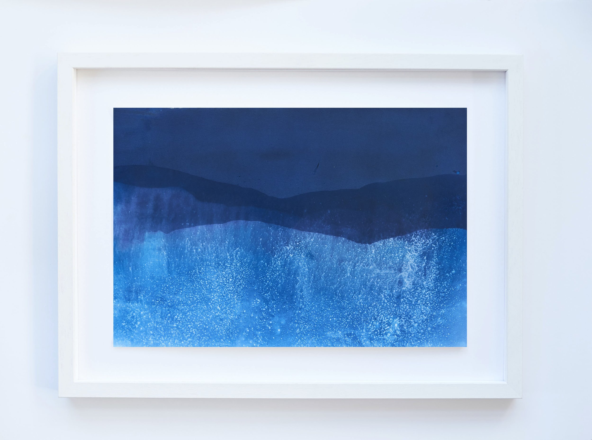   IL-Maenporth-2020-009 Cyanotype on paper  Print 12x18in  Framed 17x23in 