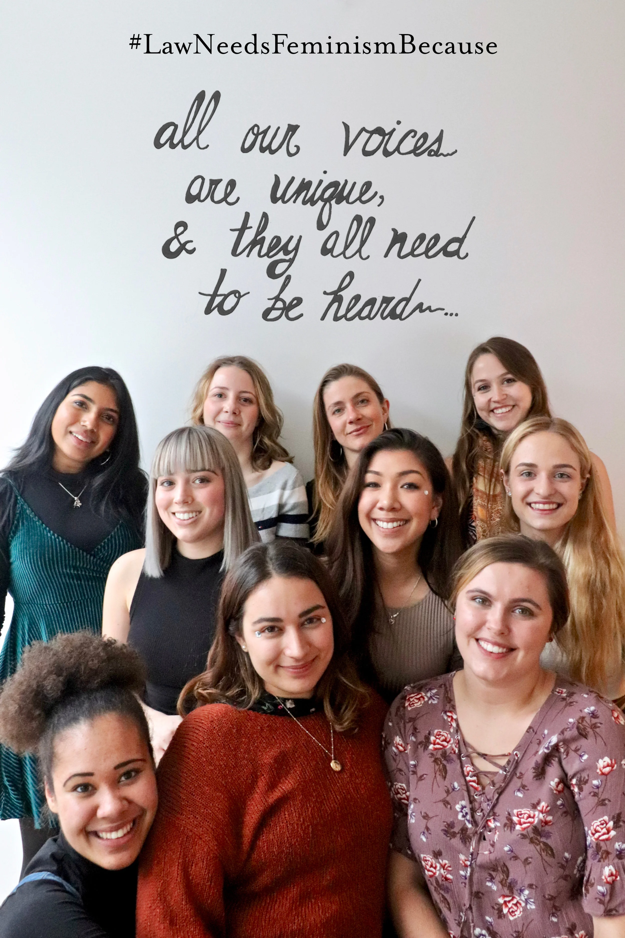 #LawNeedsFeminismBecause all our voices are unique, & they all need to be heard...