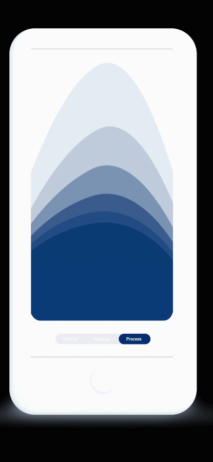 Caregiver can follow child's travel progress – in an abstract form. 