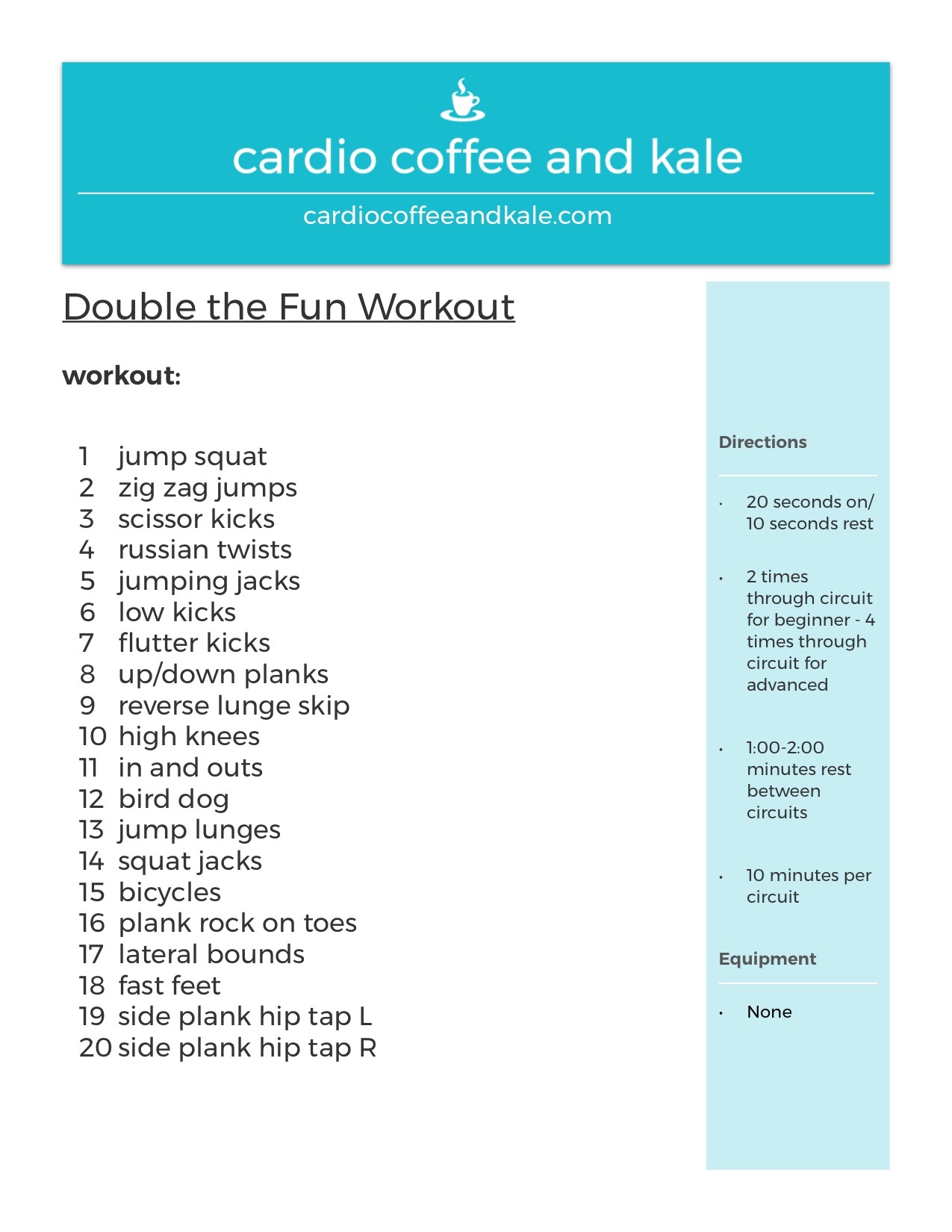 15 minute fun workout deals