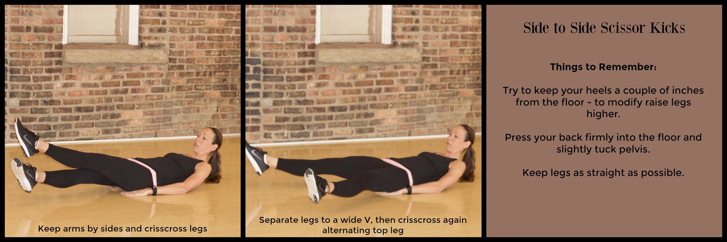 Side to Side Scissor Kicks