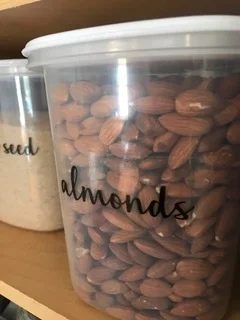 Dollar Store, Labels, and Jars...  OH MY!