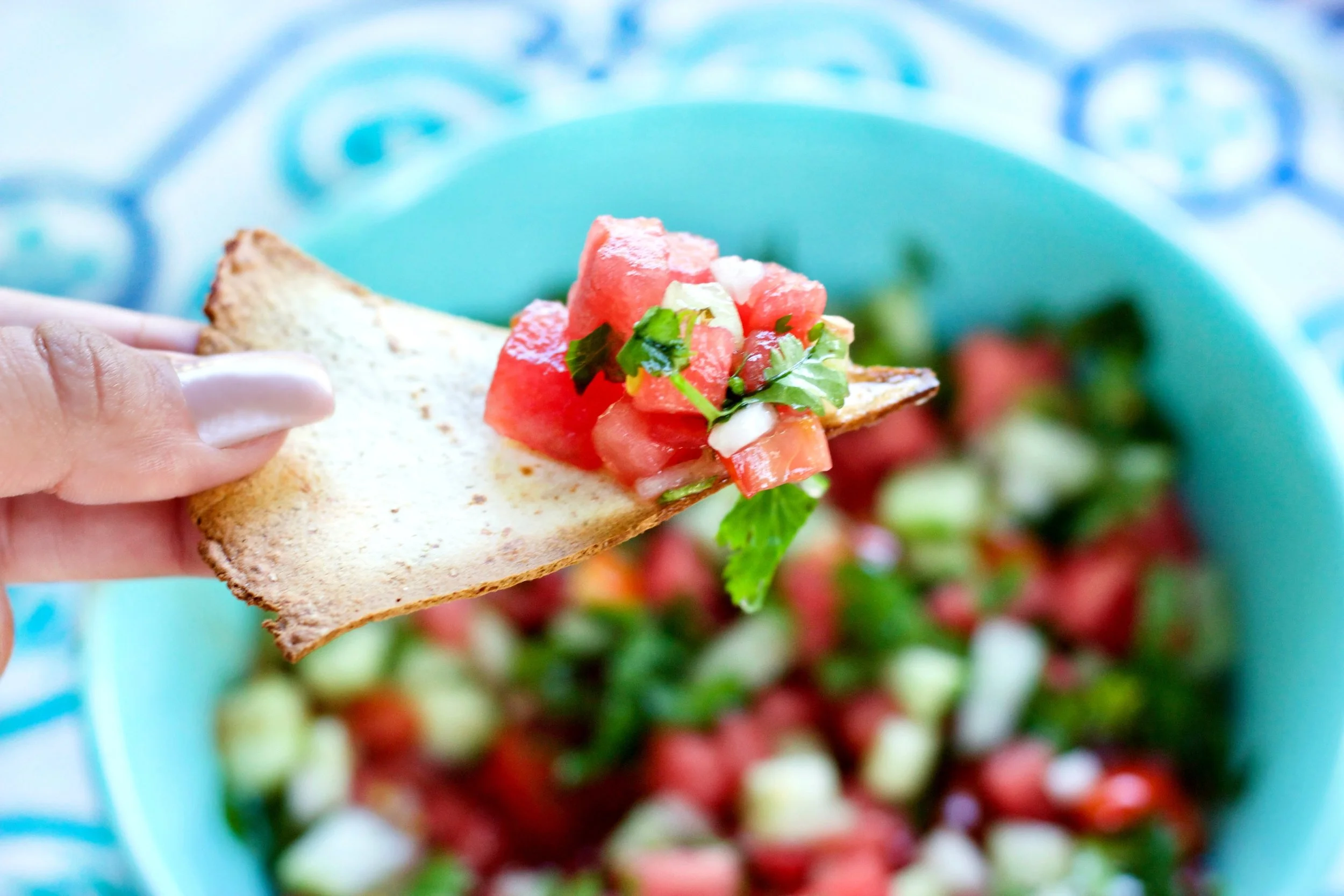Watermelon Cucumber Salsa