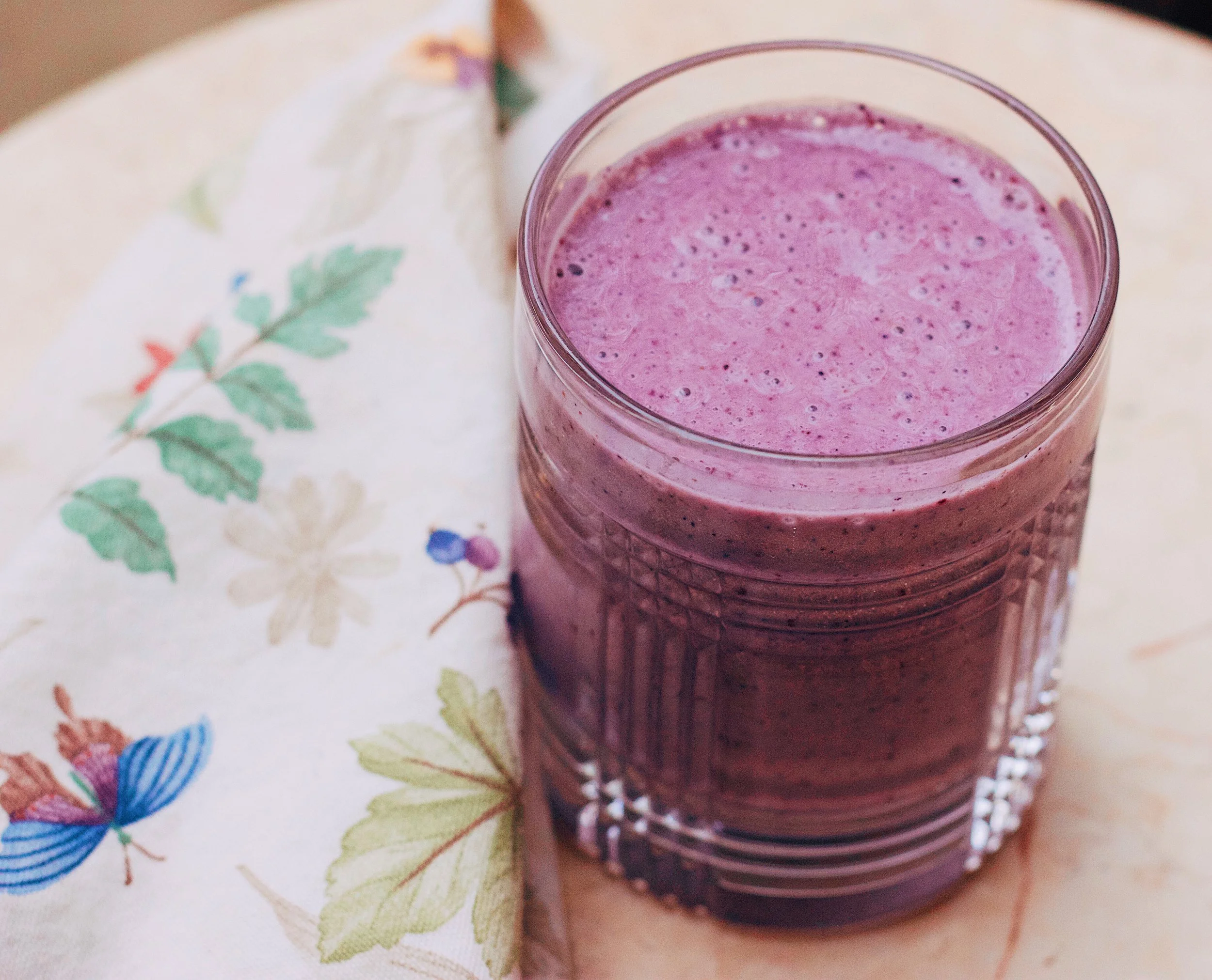 Wild Berry Recovery Protein Smoothie - Only 5 Ingredients