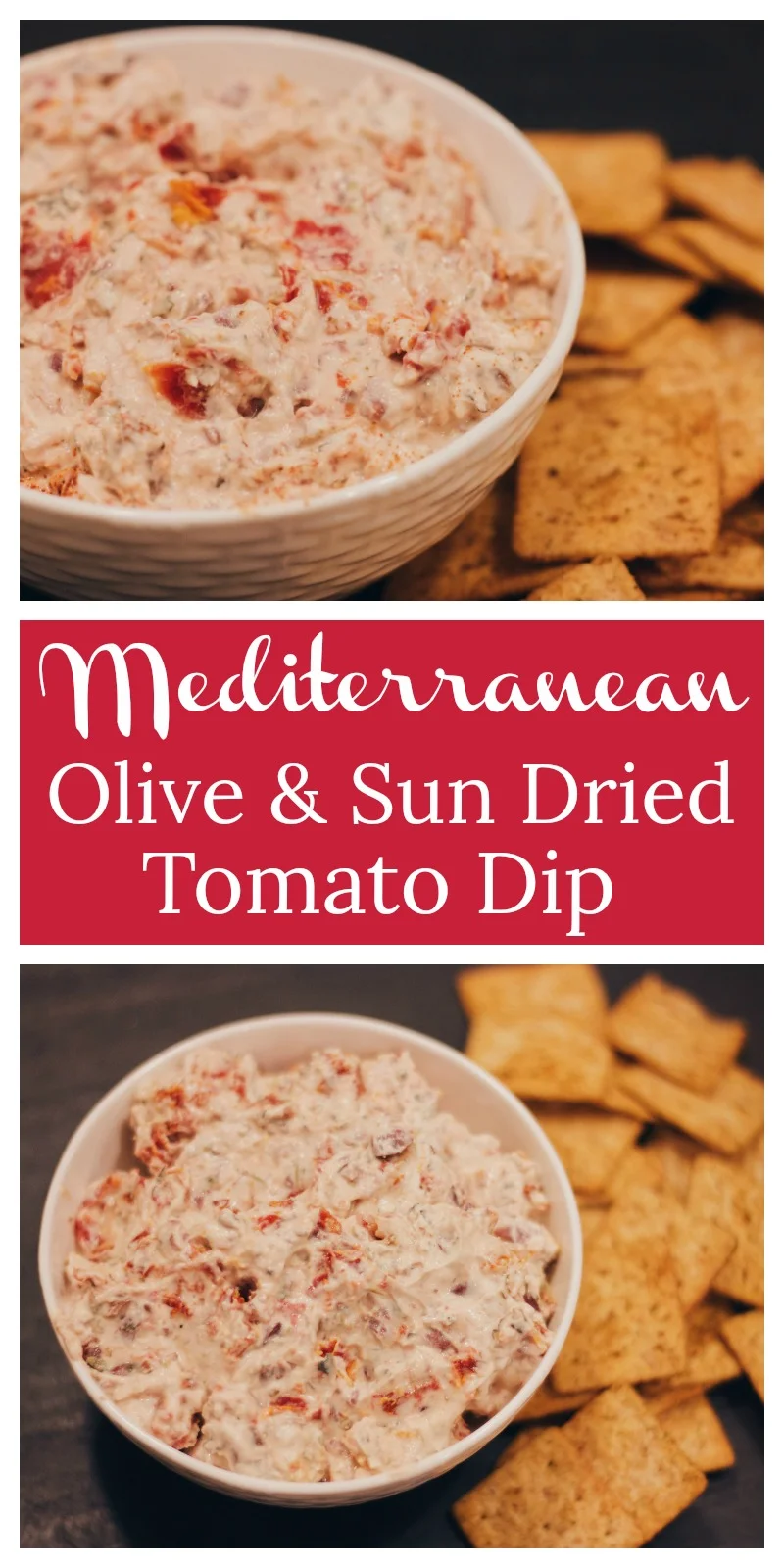 This is the perfect, guilt-free dip to serve at parties, and your friends will never suspect this Mediterranean Olive and Sun Dried Tomato Dip is a healthy snack! cardiocoffeeandkale.com! .jpg