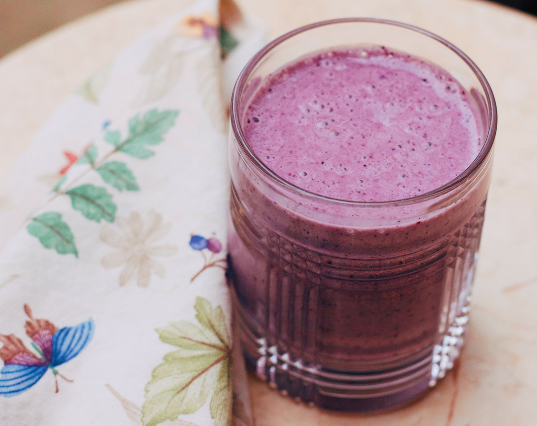 Wild Berry Recovery Protein Smoothie Only 5 Ingredients — cardio