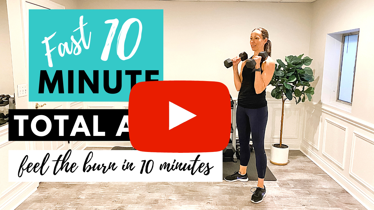 Fast 10 Minute Total Arms Workout — cardio coffee and kale