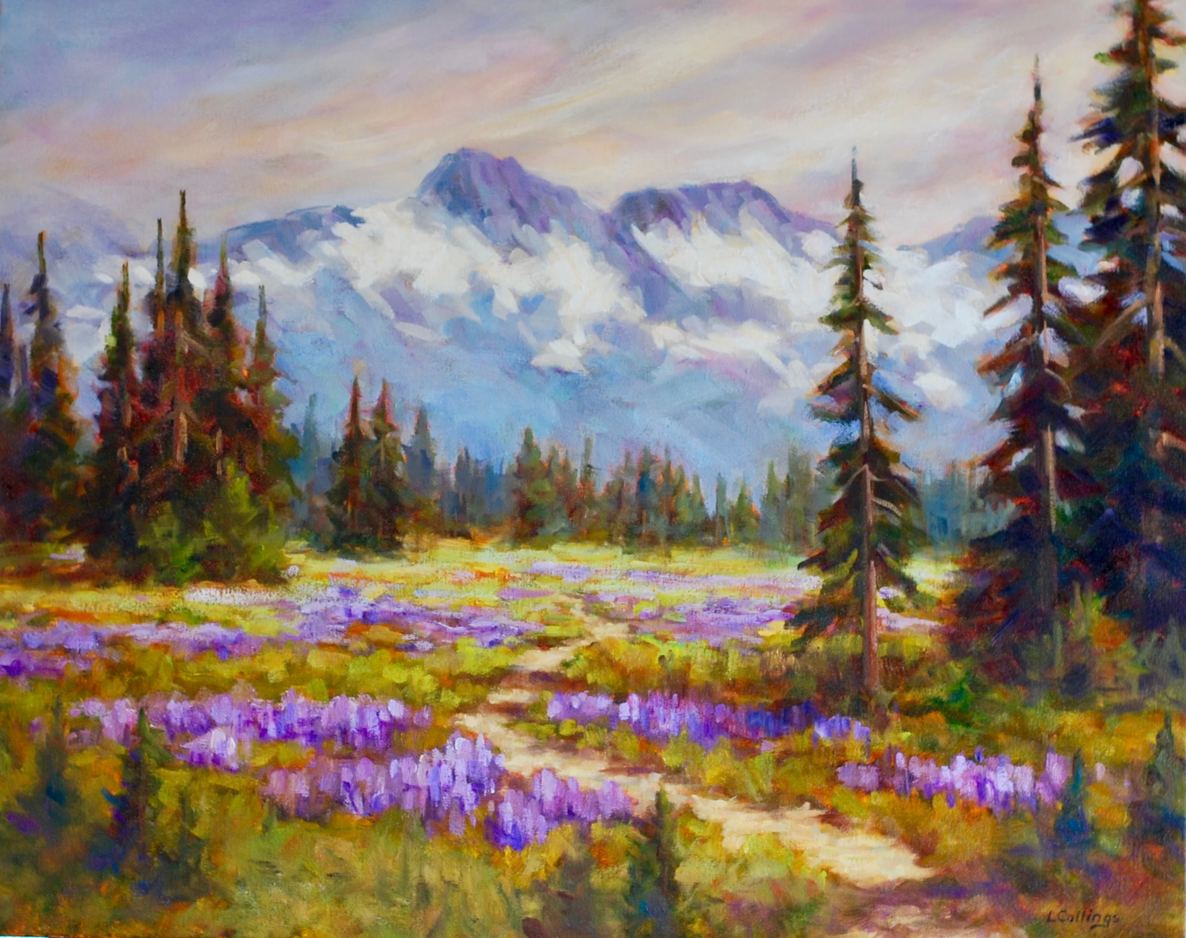 10 - Lupin Field - 24 x 30”, oil on canvas, $1,080-