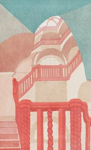 Stairwell in the Lethaby Building 1979