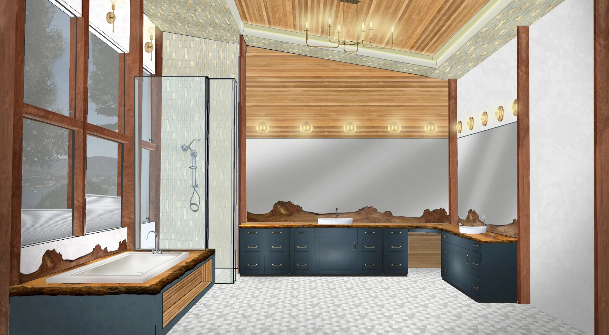  Master Bathroom Rendering 