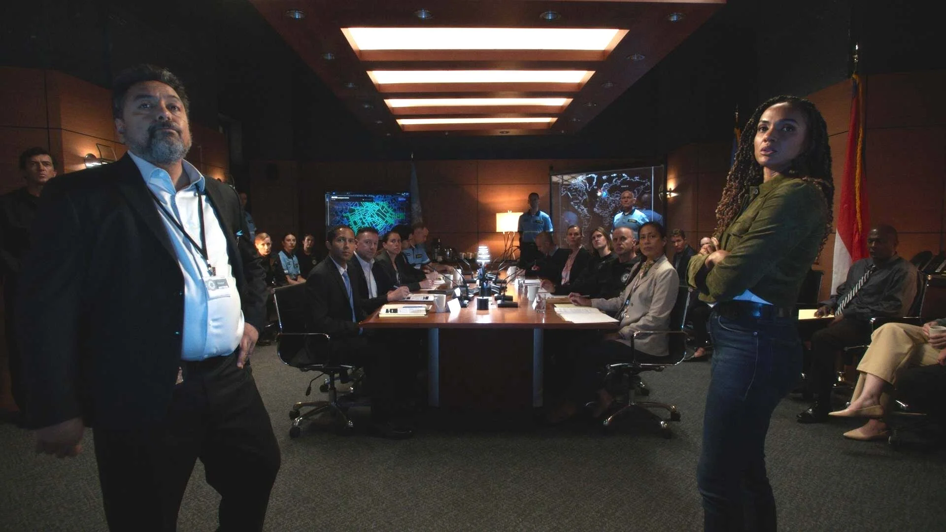  Int. Interpol War Room- Stage Build 