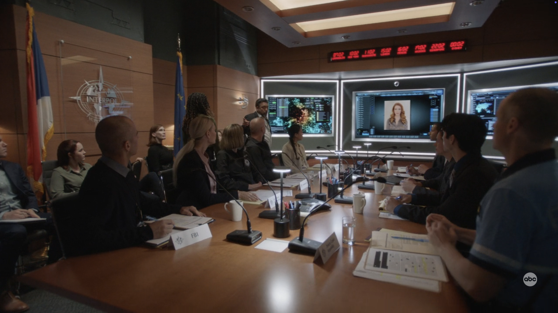  Int. Interpol War Room- Stage Build 