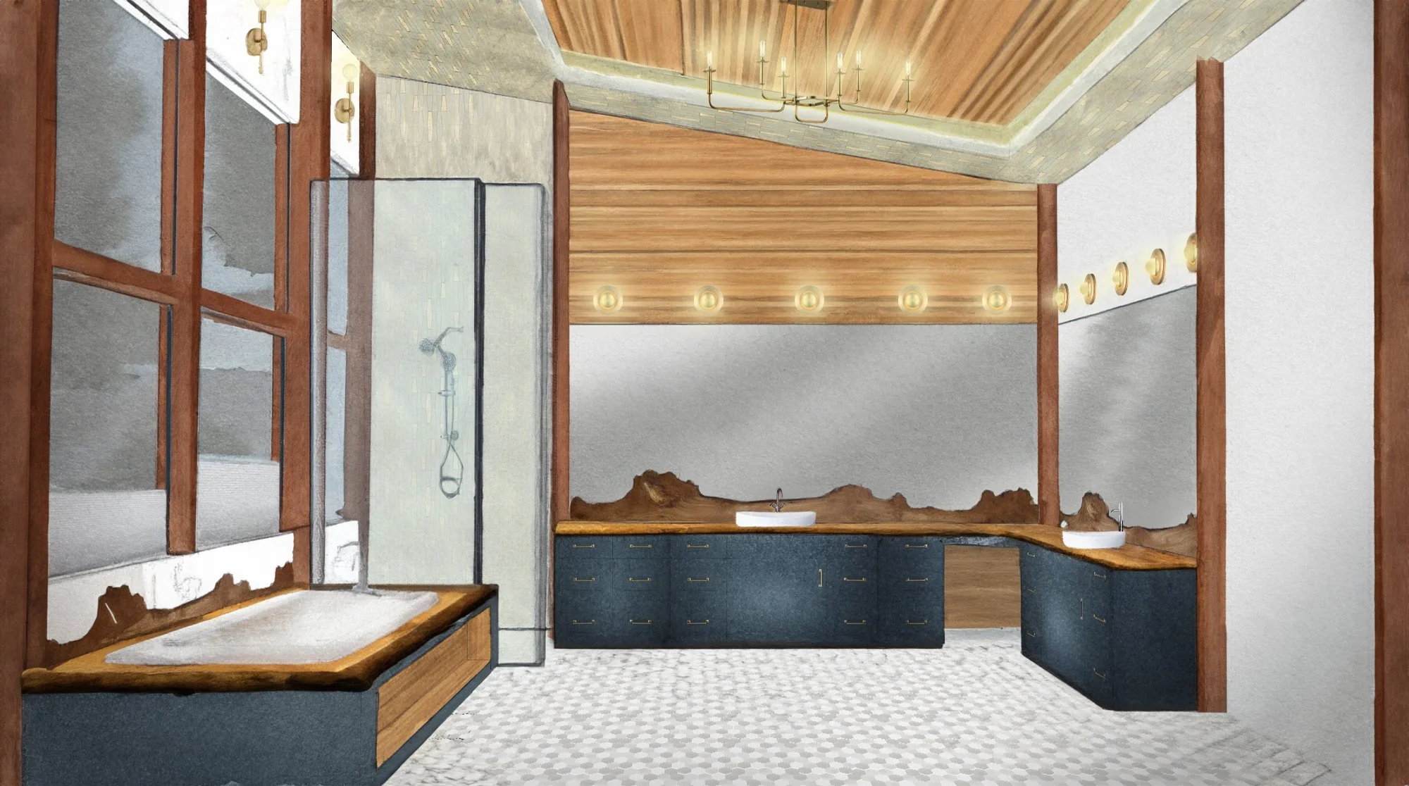  Master Bathroom Rendering 