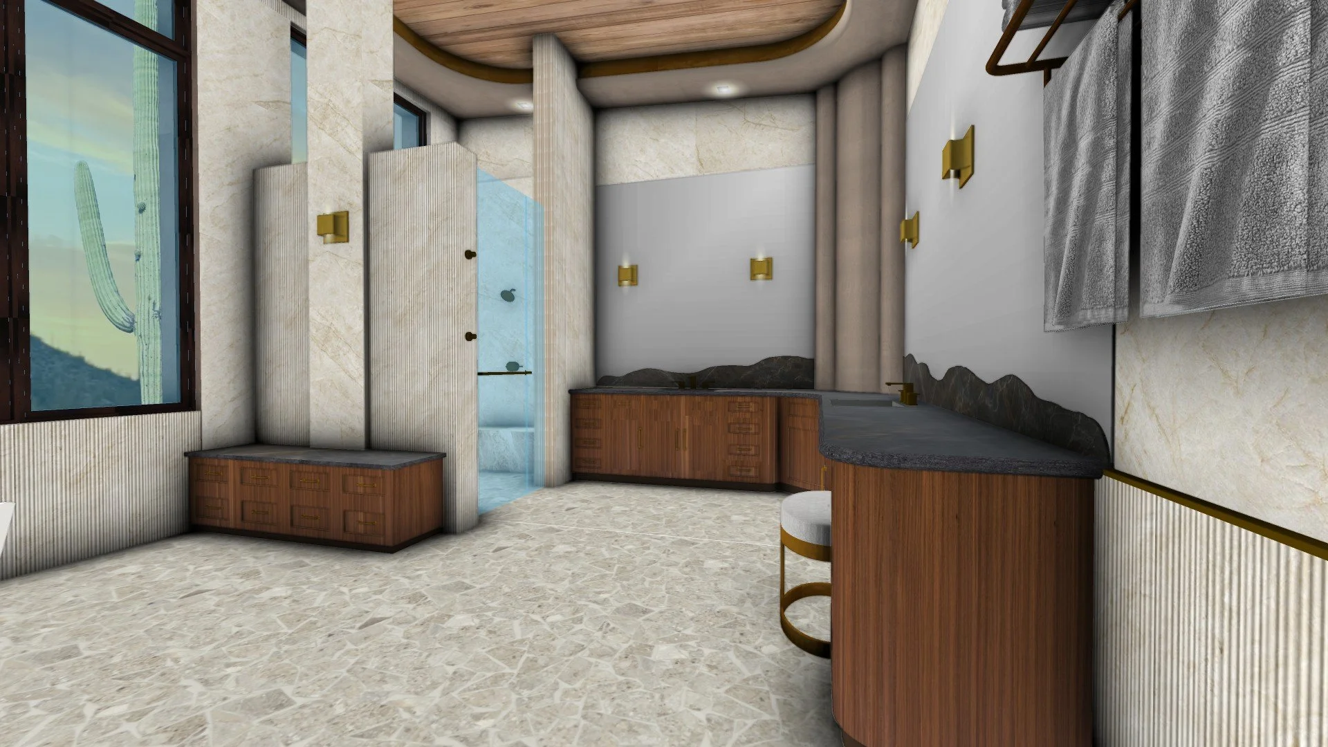  Master Bathroom Rendering 