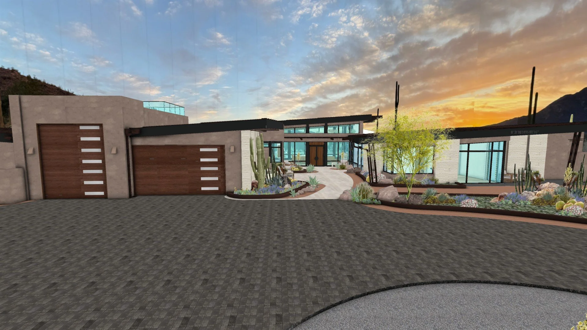  Main Entrance and Roundabout Rendering  