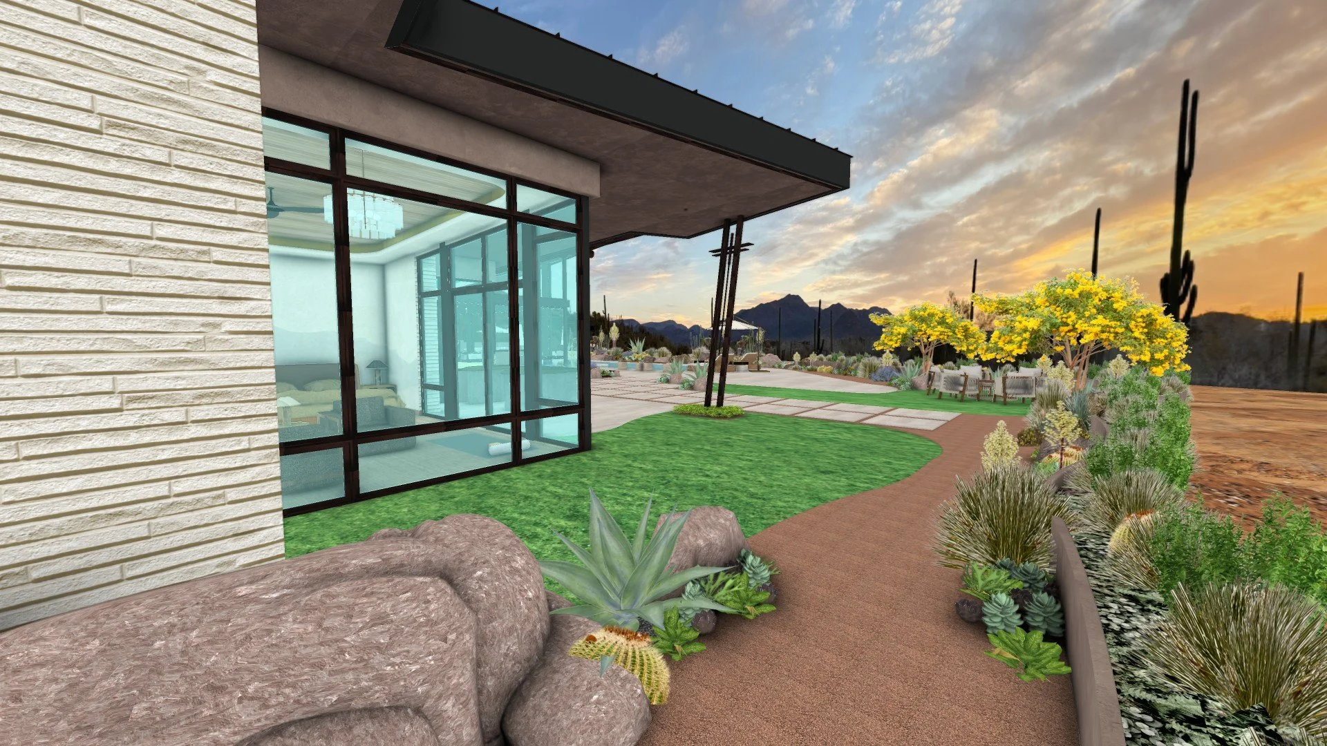 Backyard Rendering  