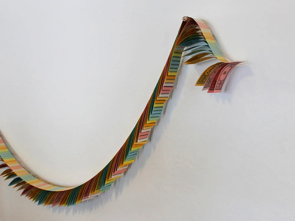 "Money Down", Monopoly Money, Carpet Tape, 4' x 4'