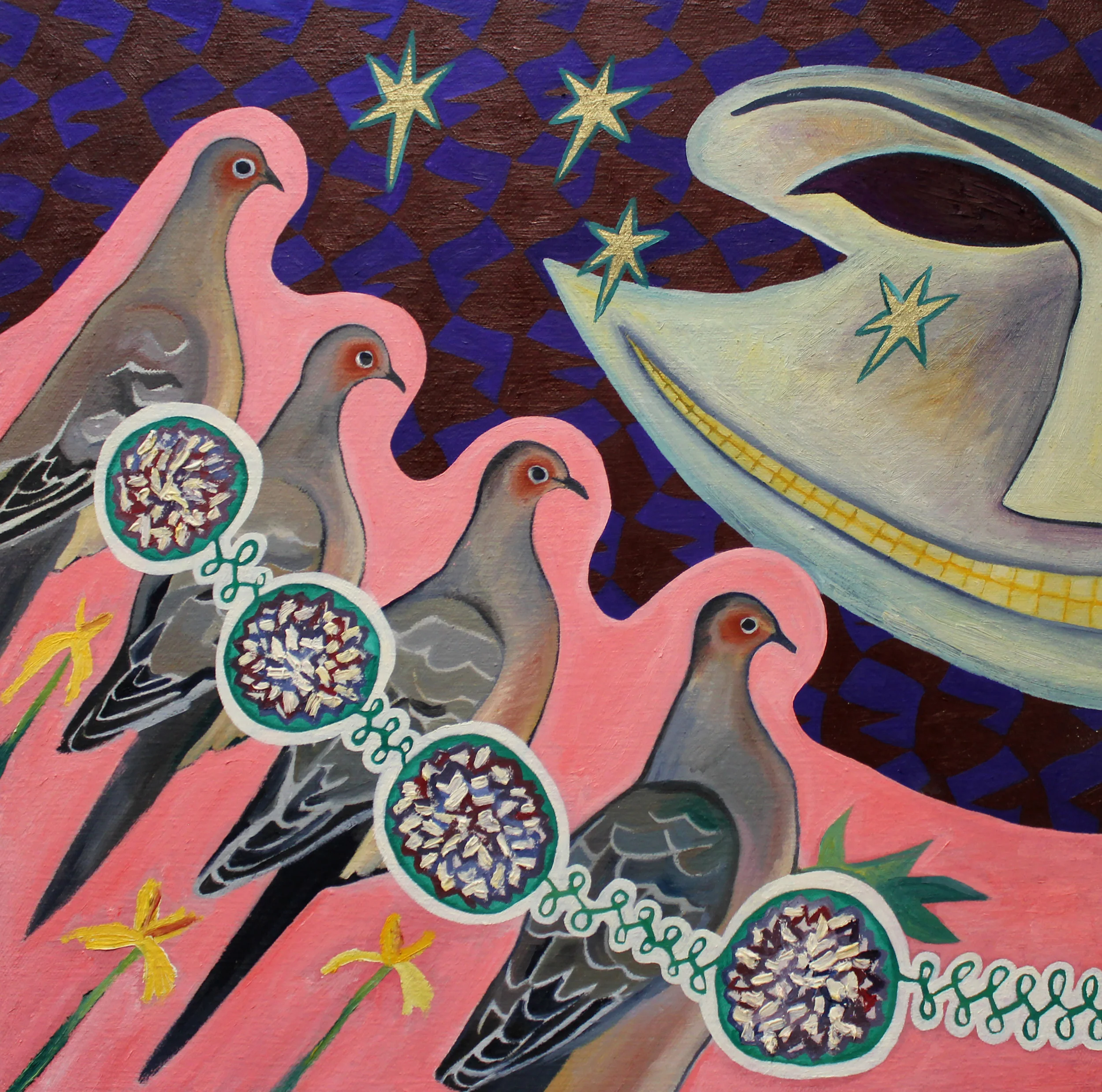 I Hear You Calling, 15” X 15”, oil, 2019