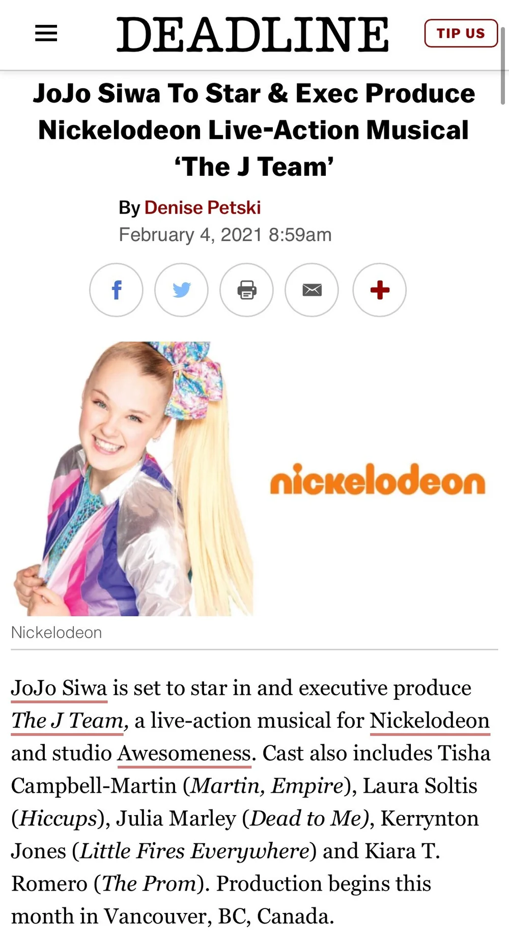The J Team Nickelodeon Tkc